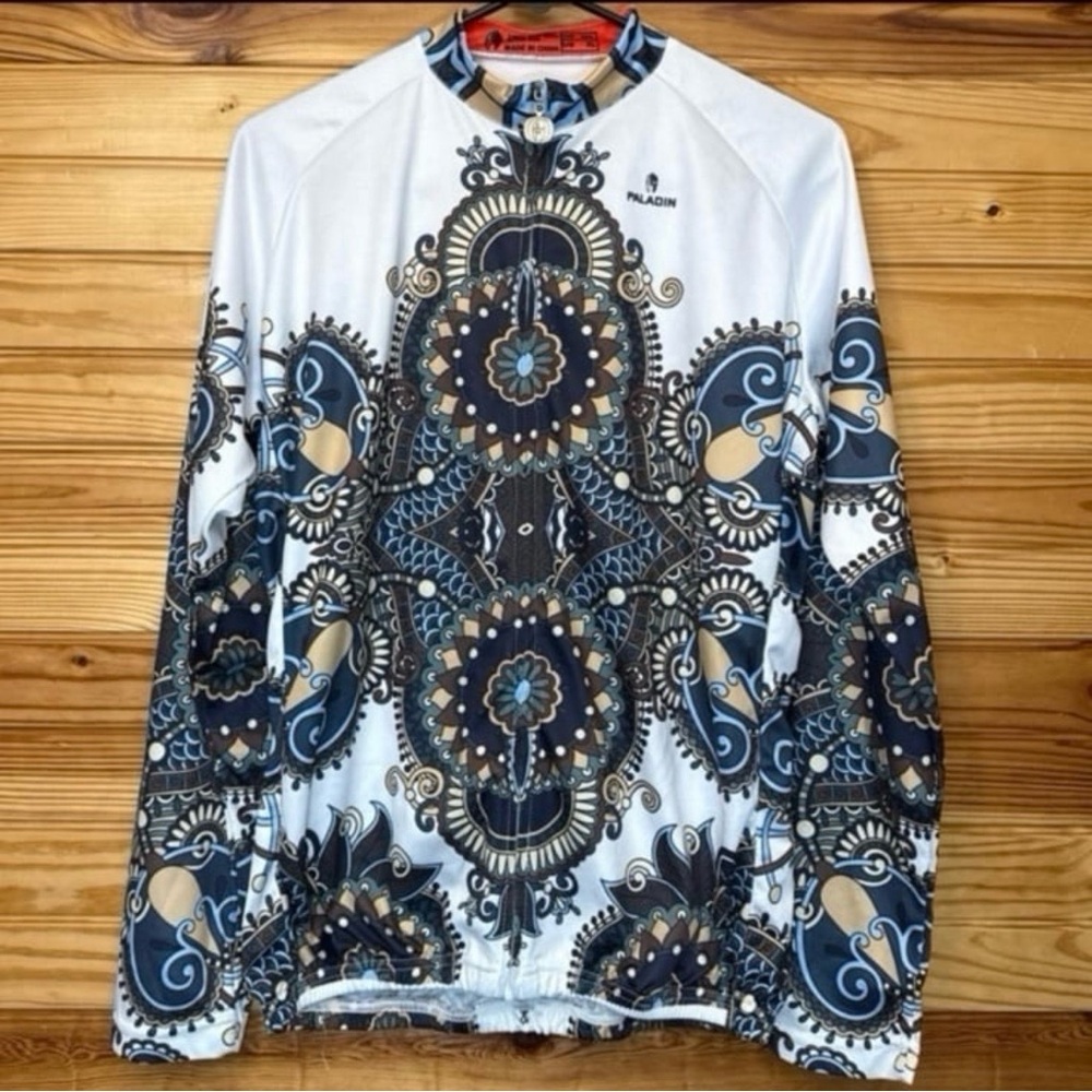 Paladin mandala mosaic art cycling / biking shirt Extra Large